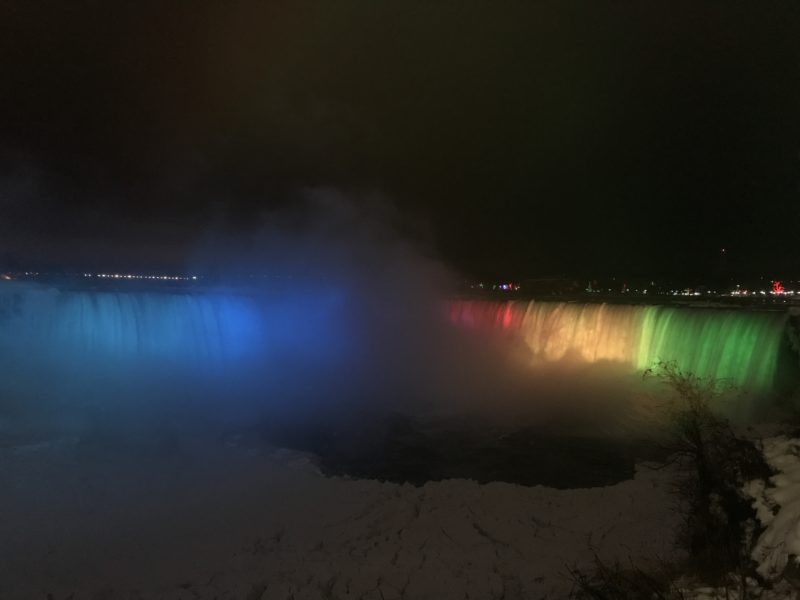 niagara falls in winter canada